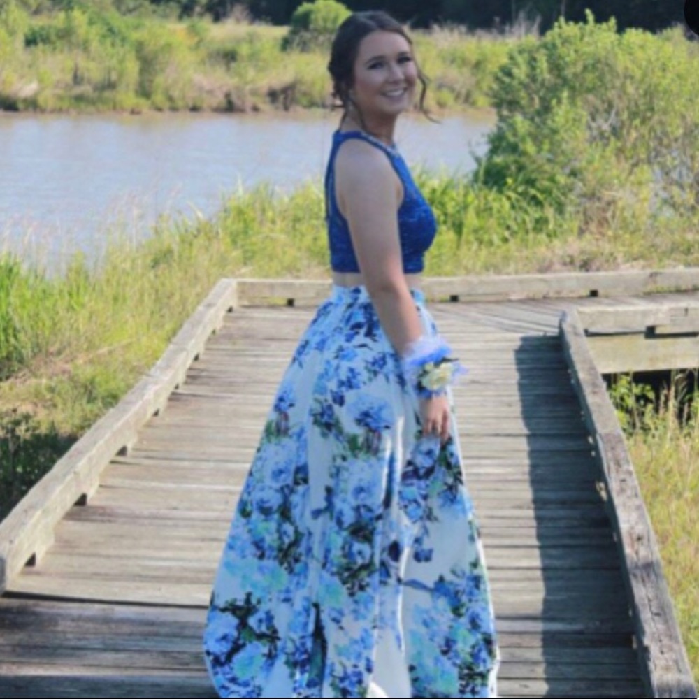 Two piece floral dress